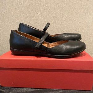 Dansko black flats, size 40